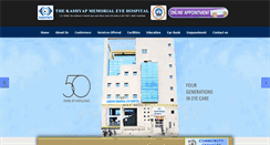 Desktop Screenshot of kashyapmemorialeyehospital.com